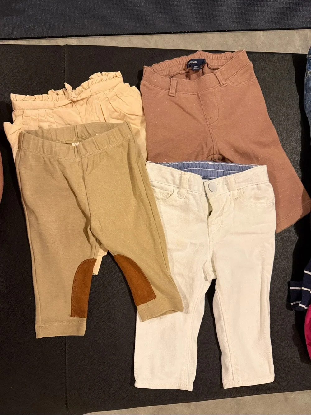 Baby Gap & H&M baby girl pants 0-6 Neutral & White Toddler Joggers and Pants Set